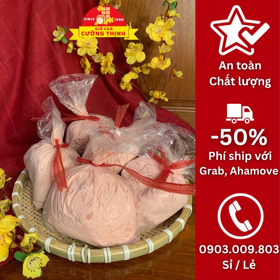 Giò sống, Mọc tươi ngon sạch 100%, không bột, không mỡ (Ship hỏa tốc)