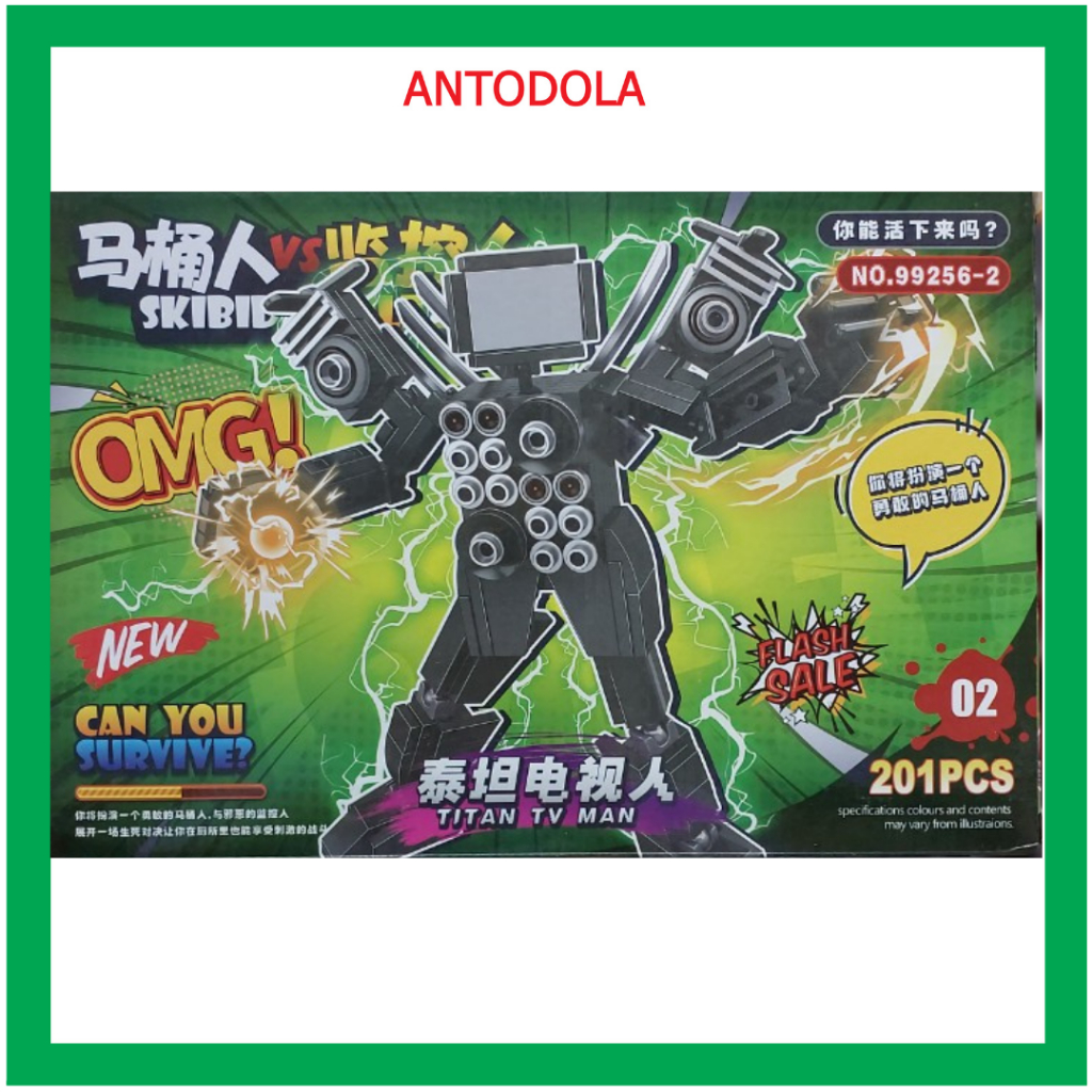 Lego Skibidi toilet, Bộ Đồ Chơi lego Xếp Hình Nhà Vệ Sinh Độc Đáo 257 CHI TIẾT