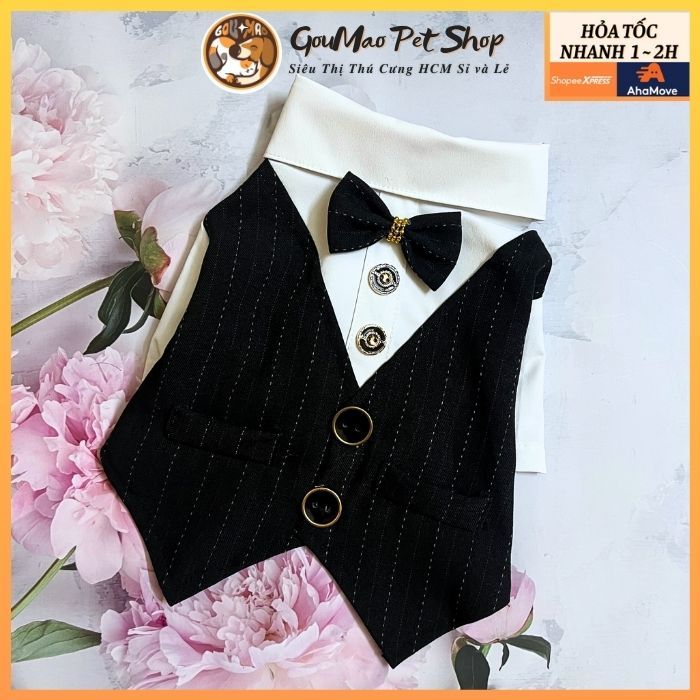 Áo vest cưới dành cho chó mèo - goumao pet mmm