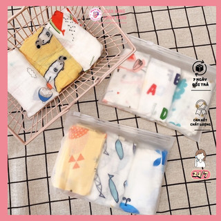 Sét 3 khăn sữa sợi tre Muslin Tree siêu mềm
