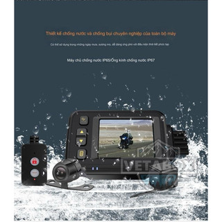 Camera Hành Trình Xe Máy Vetabox bản Basic - 2 camera 720p+480p - BH1TH
