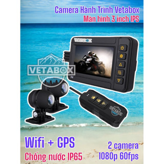  Camera hành trình Vetabox bản Expert - Màn hình 3 inch - 2 camera 1080p - BH1TH 