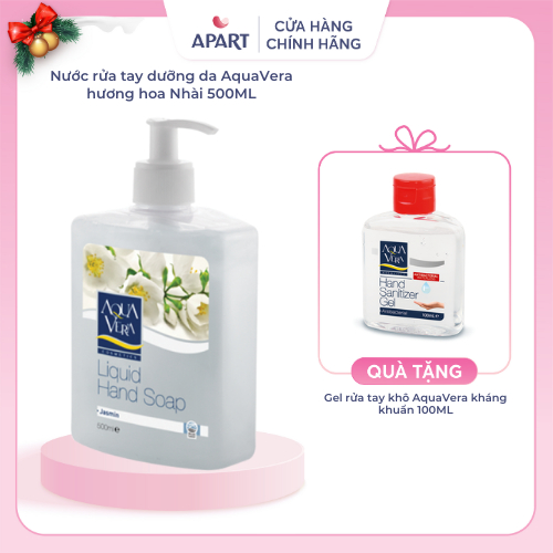 Nước rửa tay dưỡng da AquaVera hương hoa nhài 500ML