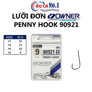 Bộ 2 gói lưỡi câu đơn owner penny hook 90921