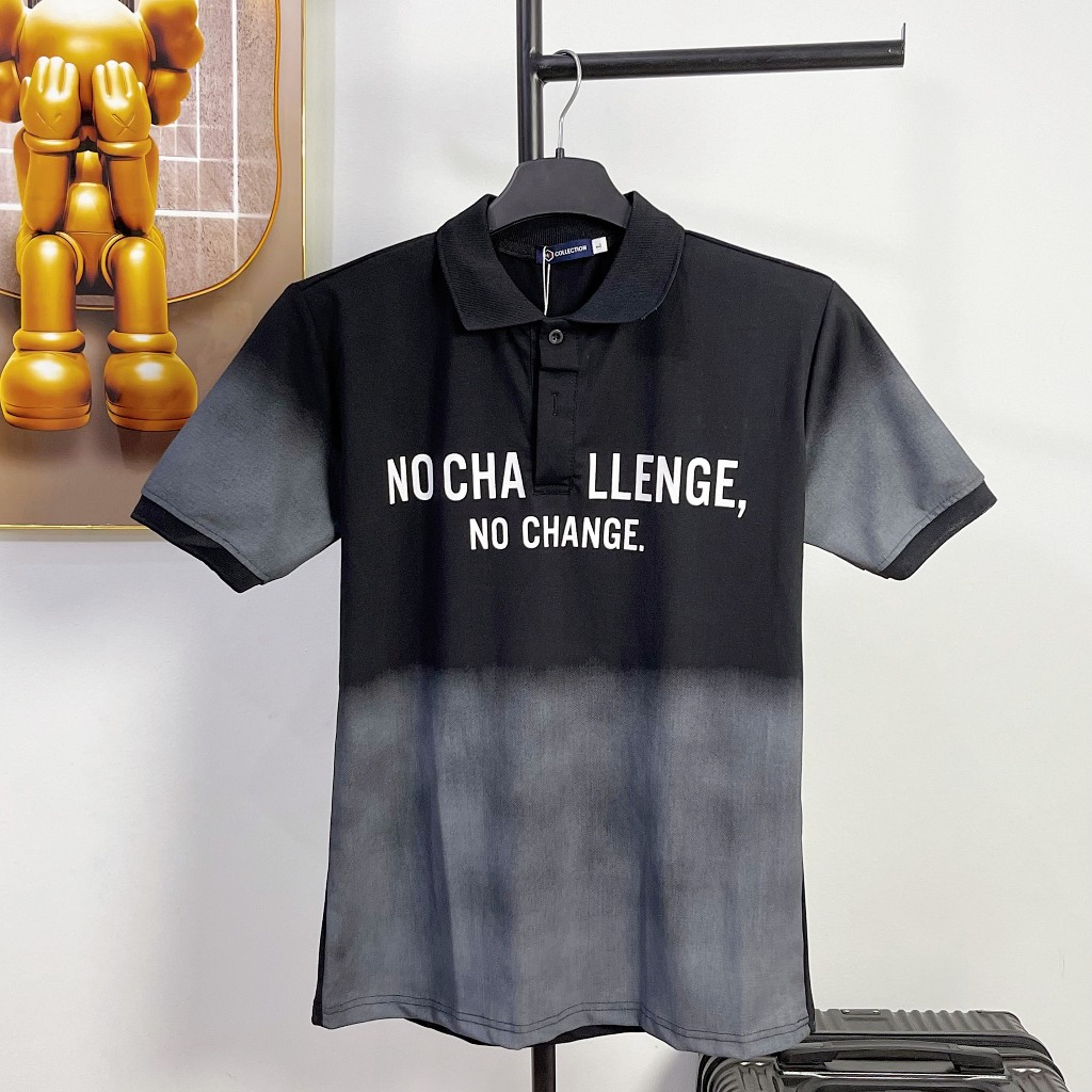 Áo thun nam tay ngắn cổ trụ, in hoạ tiết  trước sau độc đáo vải cotton co dãn thoáng mát thấm hút mồ hôi,cao cấp
