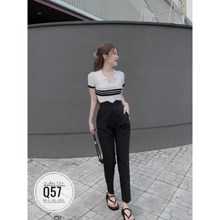 Bigsize nhung le quần tây q57