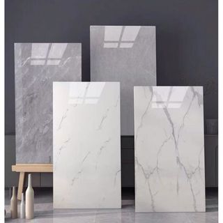 Combo 10 Miếng dán tường giả đá thạch anh phủ bóng PVC cao cấp, xốp nhựa dán tường giả gạch men sẵn keo dán