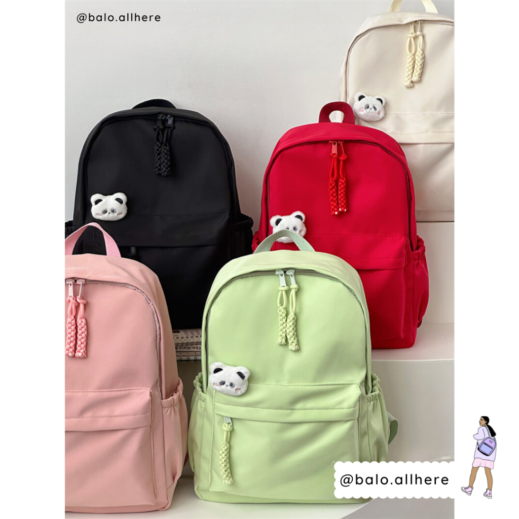Balo Cặp Sách Đi Học Đơn Giản Pastel