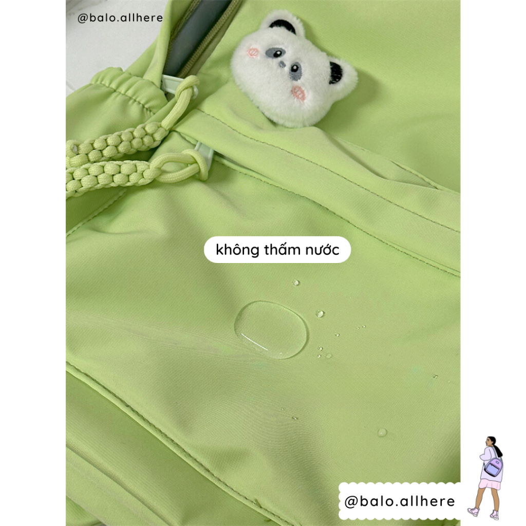 Balo Cặp Sách Đi Học Đơn Giản Pastel