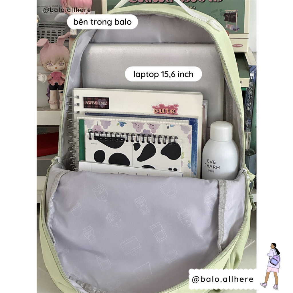 Balo Cặp Sách Đi Học Nam Nữ Ulzzang