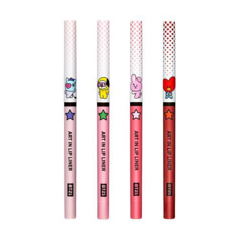 Son môi VT x BT21 Art In Lip Liner siêu đẹp, siêu yêu, siêu bền màu