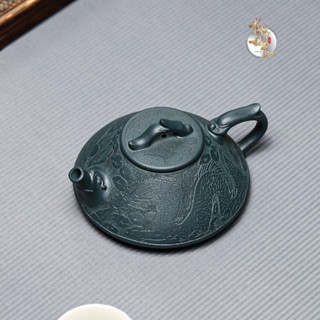 Ấm Tử Sa Thạch Biều Điểu Nê [ HOÀNG ĐAN TEA ] 200ML Hoa Đào Uống Pha Đồ Trà Đạo Đất Nghi Hưng Cao Cấp Kèm Giấy Chế Tác