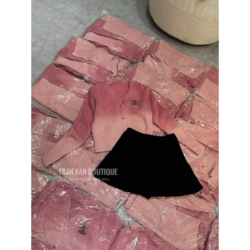 ÁO LEN CARDIGAN LOANG VẶN THỪNG QCCC HOT HIT