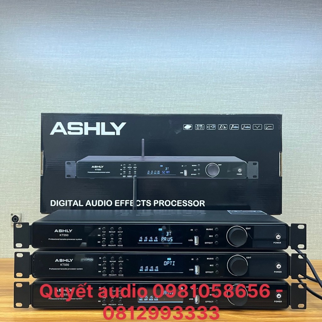 Vang cơ lai số Ashly KT550 thế hệ mới - KT 550 công nghệ hiện đại 2023 Echo + Reverb siêu mượt