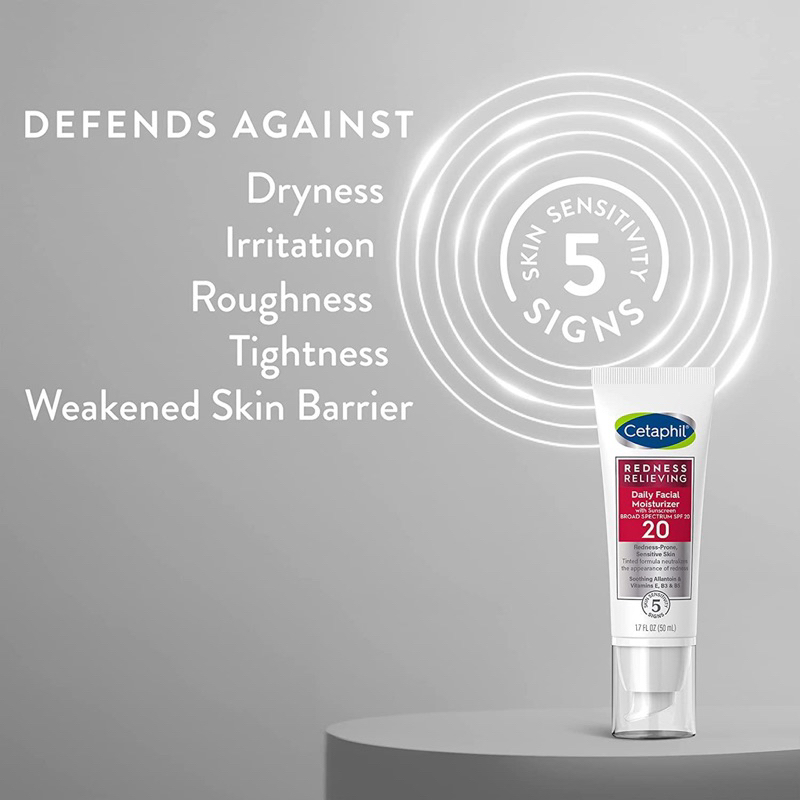 Kem dưỡng ẩm ban ngày / ban đêm cho da nhạy cảm Cetaphil Redness Relieving 50ml
