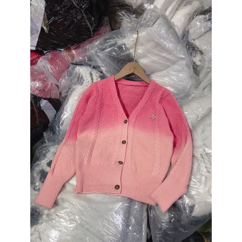 ÁO LEN CARDIGAN LOANG VẶN THỪNG QCCC HOT HIT