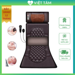 Đệm Massage Toàn Thân RULAX Đa Điểm Rung, Nệm Massage Kèm Gối Massage Điều Khiển Tiếng Việt Cao Cấp (bảo hành 1 năm)