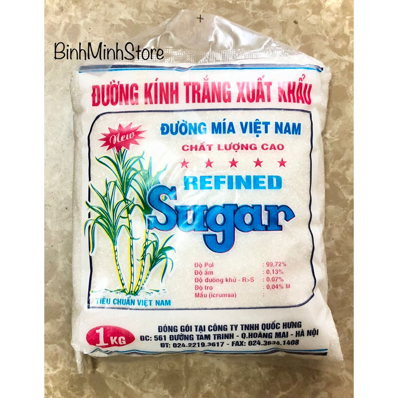 Đường Xuất Khẩu 1Kg Trắng/Vàng Hàng Đủ