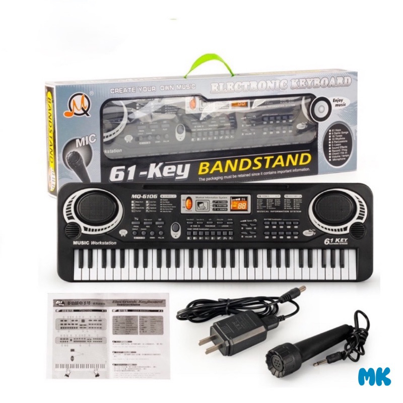Đàn Piano Đàn Điện Tử 61 Phím Kèm mic Đàn Piano Cho Bé Nhiều Chức Năng