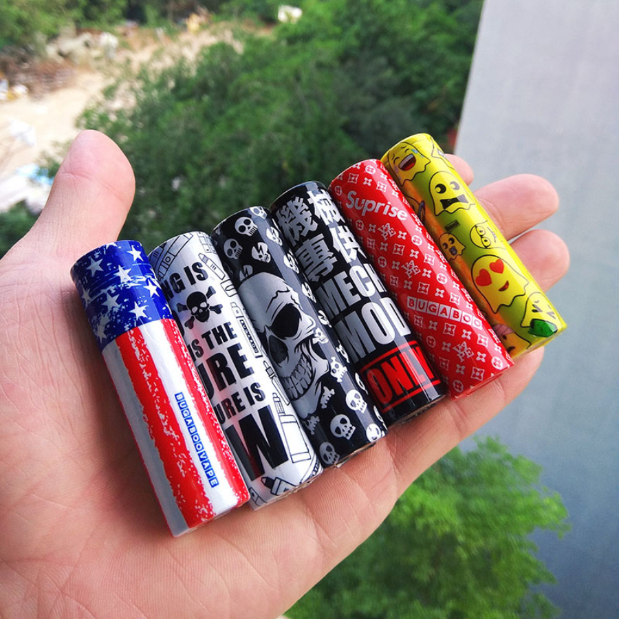 Màng bọc co nhiệt Skin vỏ bọc pin 18650 miếng bảo vệ cách nhiệt trang trí pin lithium 18650