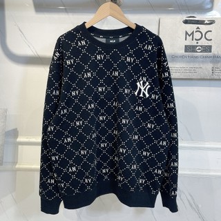 Áo sweater mlb dia monogram new york "black" - code: 3amtm0134 50bks