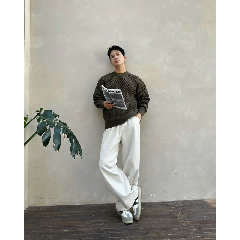 ÁO SWEATER LEN LÔNG CỪU PHONG CÁCH HÀN QUỐC