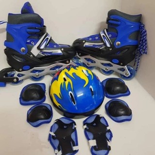 ~Giày Trượt Patin Phát Sáng nhiều mầu Sport Trẻ Em - Batin Người Lớn QF (Tặng bộ chuyển đổi thành hai hàng bánh  )