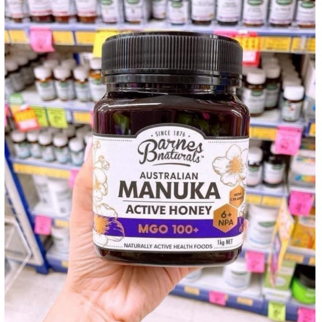 Mật ong Manuka Barnes Naturals Australian Manuka Honey MGO 100+ 1kg