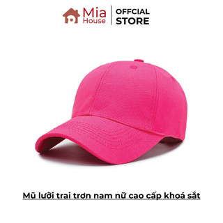Nón kết, mũ lưỡi trai trơn nam nữ cao cấp khoá sắt
