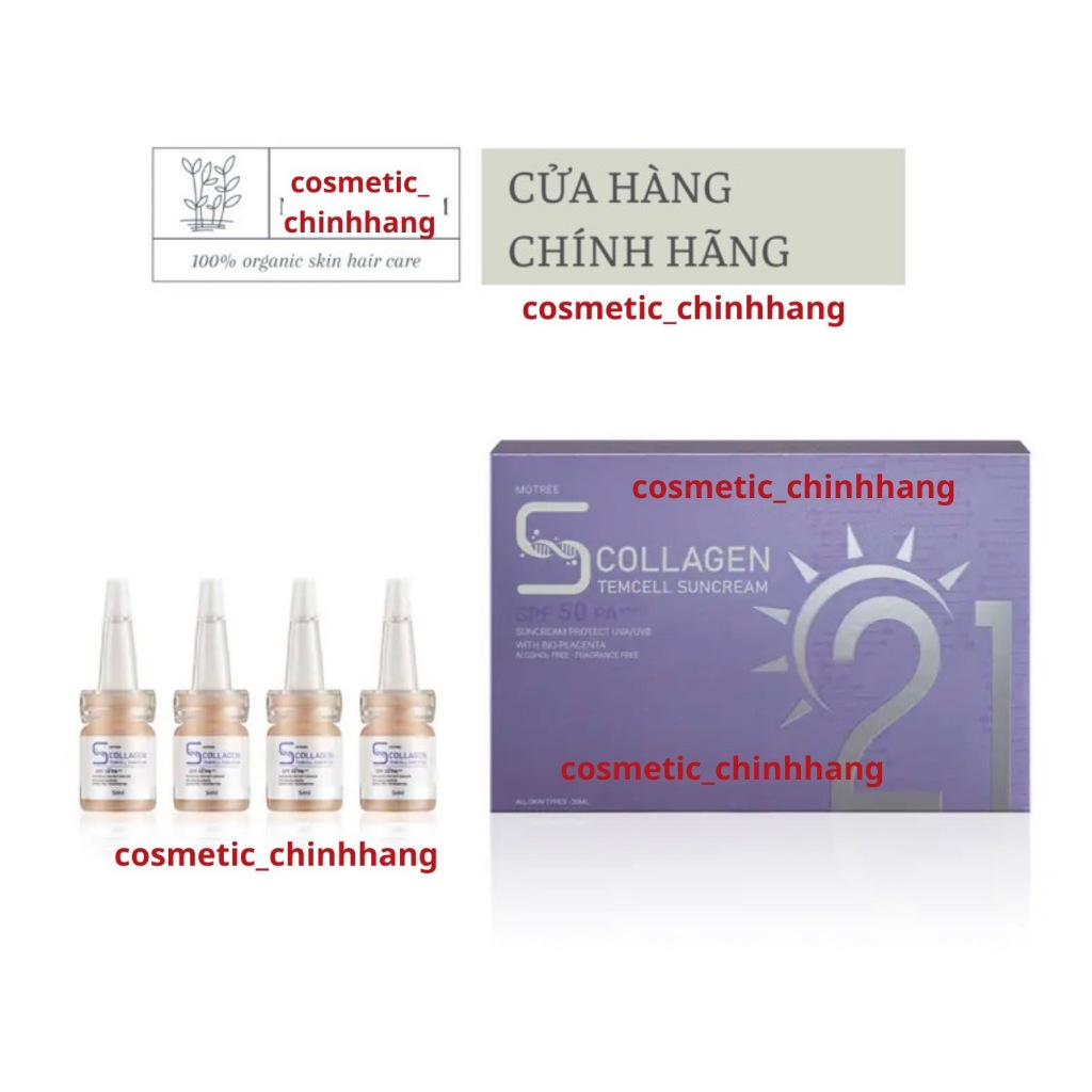 Serum Chống Nắng Tế Bào Gốc 21 giờ 5 in 1 Motree tặng quà nước tẩy trang