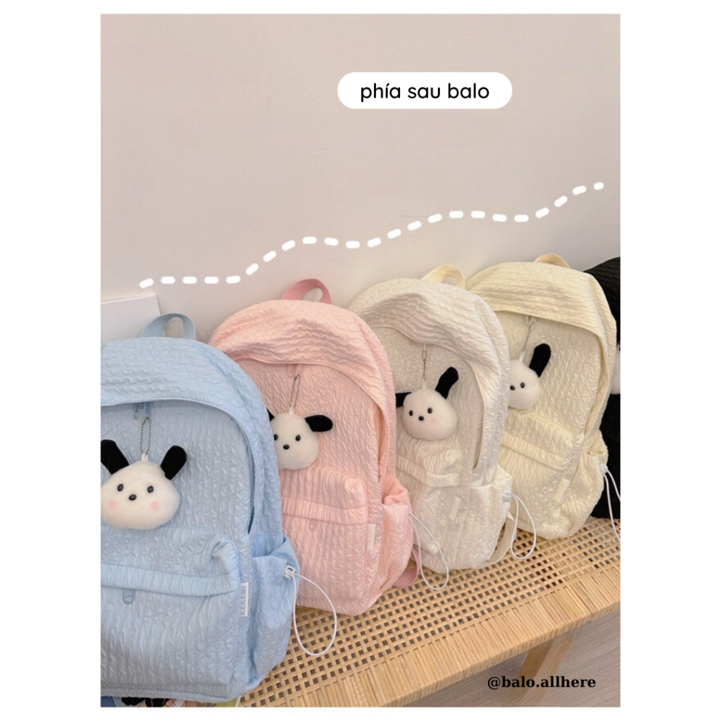 Balo Cặp Sách Đi Học Trơn Basic