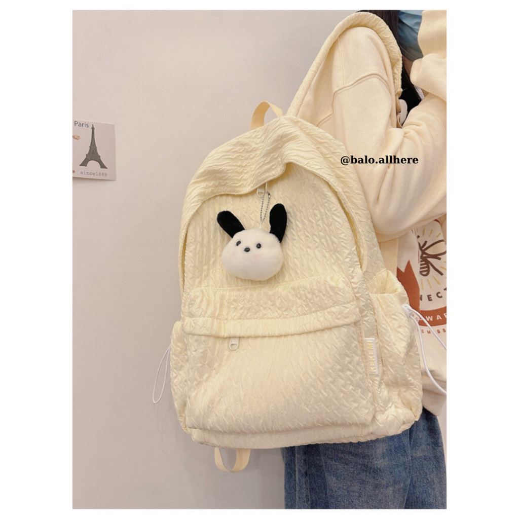 Balo Cặp Sách Đi Học Trơn Basic