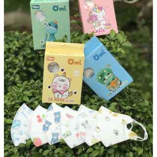 Khẩu trang trẻ em Omi 5D cao cấp dành cho bé từ 6 tháng đến 3 tuổi