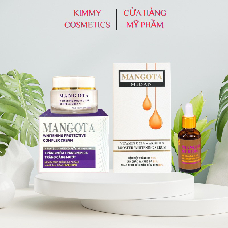 Kem dưỡng trắng Mangota Whitening Protective Complex Cream 20g