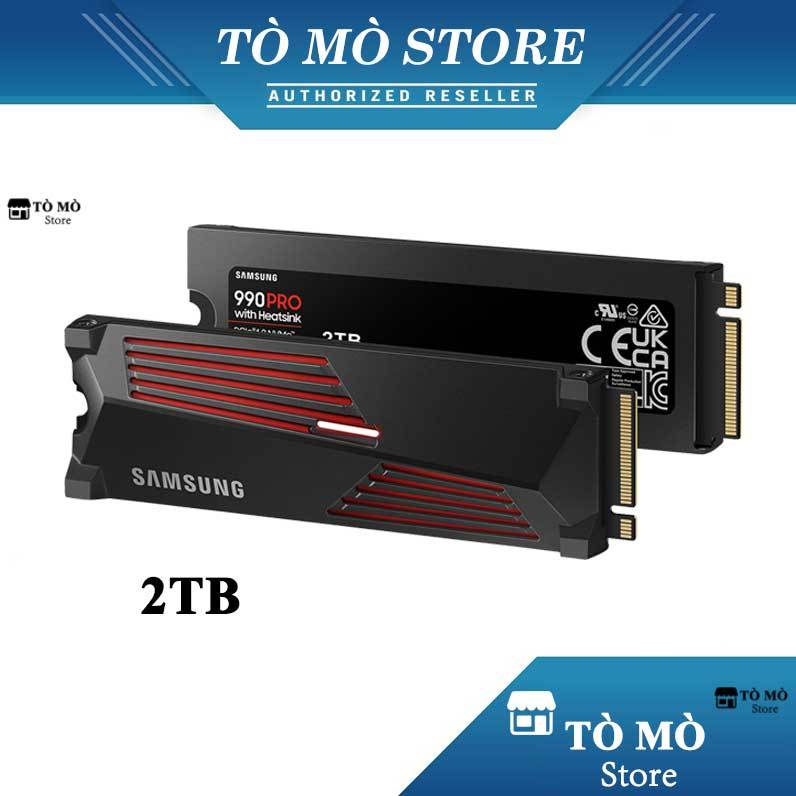 Ổ cứng SSD Samsung 990 PRO 2TB Kèm Tản Heatsink - PCIe Gen 4 x4 NVMe M.2 - Bảo hành 5 năm