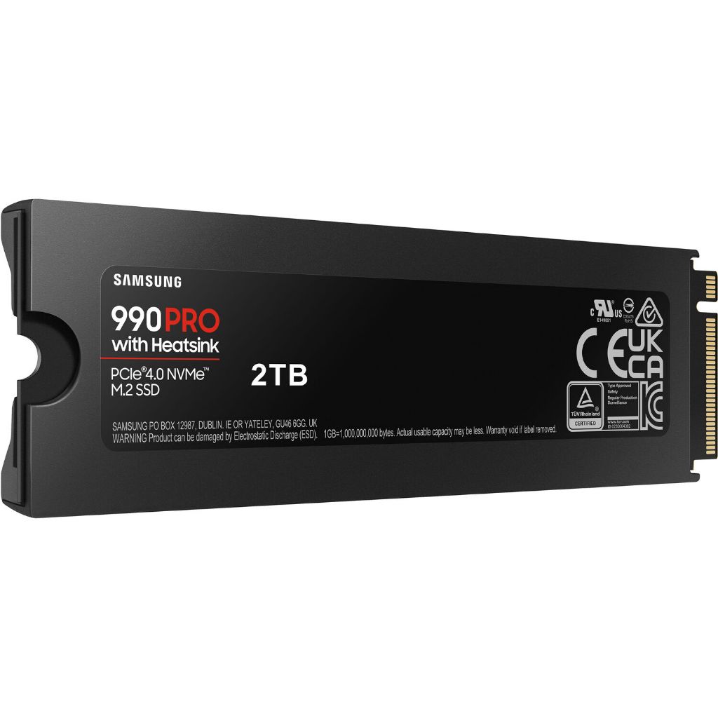 Ổ cứng SSD Samsung 990 PRO 2TB Kèm Tản Heatsink Chính Hãng - PCIe Gen 4.0 x4 NVMe V-NAND M.2 2280 - Bảo hành 5 năm