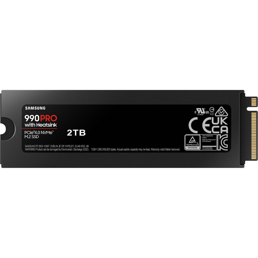 Ổ cứng SSD Samsung 990 PRO 2TB Kèm Tản Heatsink Chính Hãng - PCIe Gen 4.0 x4 NVMe V-NAND M.2 2280 - Bảo hành 5 năm