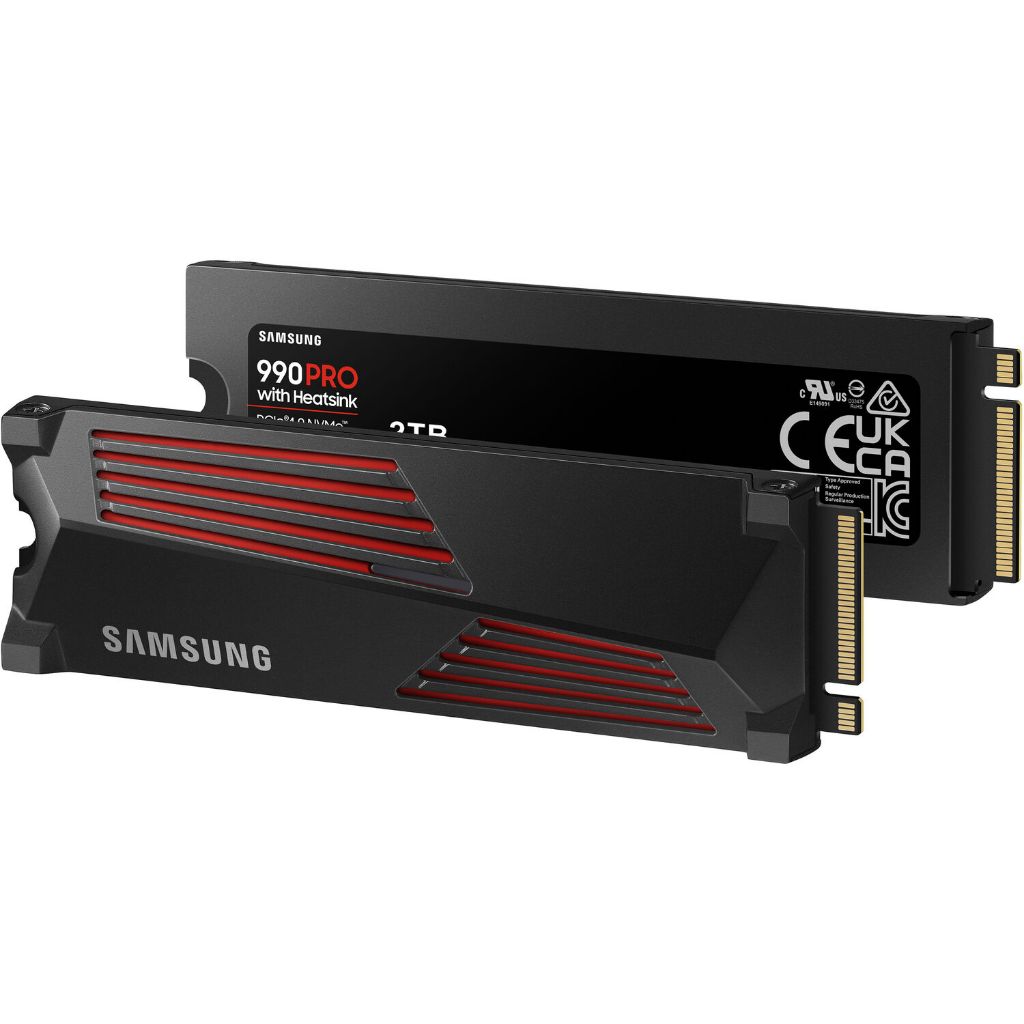 Ổ cứng SSD Samsung 990 PRO 2TB Kèm Tản Heatsink Chính Hãng - PCIe Gen 4.0 x4 NVMe V-NAND M.2 2280 - Bảo hành 5 năm