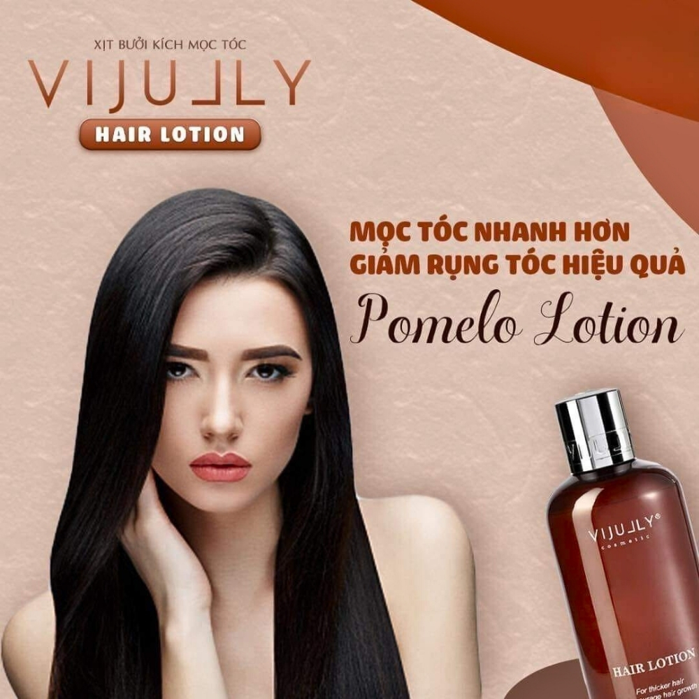 Chai Xịt Tinh Dầu Bưởi Vijully Hair Lotion 150ml Chính Hãng Giảm Ngăn Ngừa Chống Rụng Kích Thích Mọc Dưỡng Tóc Nhanh Dài