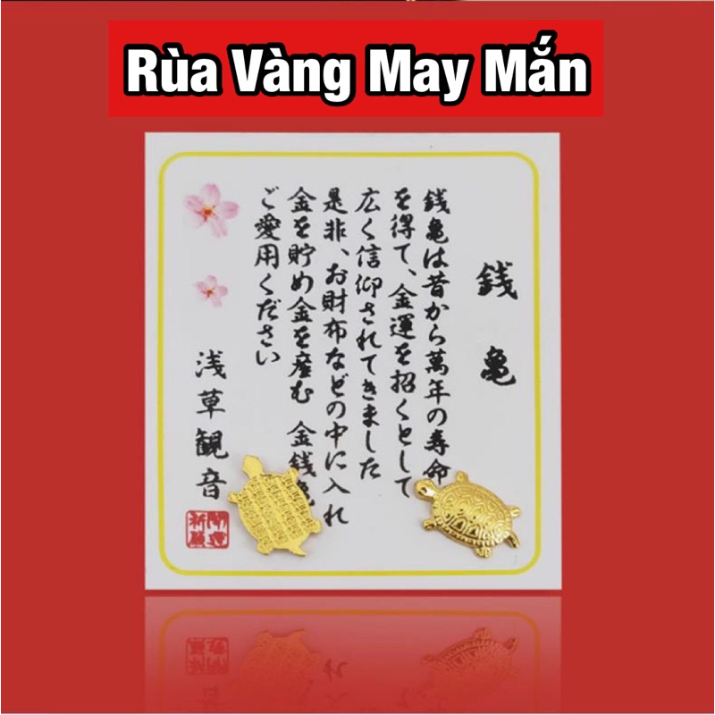 Rùa Vàng Phong Thuỷ thu hút may mắn, tài lộc để ốp điện thoại