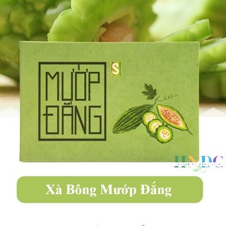 Xà bông mướp đắng khổ qua bánh 100gram thành phần thiên nhiên xà bông xà phòng thủ công HTX SD giúp mát da sáng da