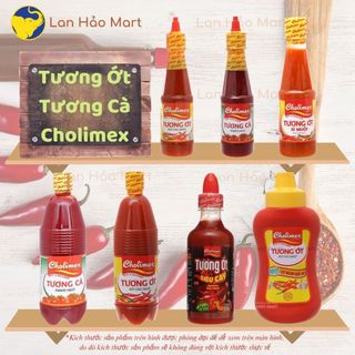 Tương cà/ Tương ớt/ Tương ớt xí muội Cholimex nắp nhọn chai 270g/ 830g