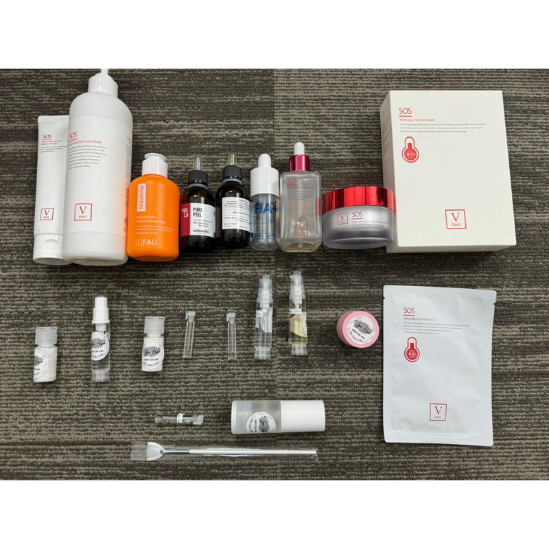 Set Peel cơ bản cho da mụn Lv 1-2 dầu mụn, nhạy cảm, thâm mụn tặng kèm 1 cọ peel + 20ml xịt tbg tặng