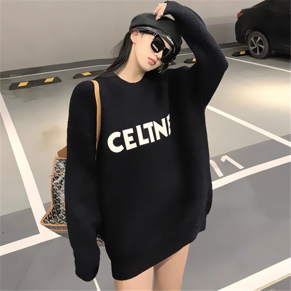 Áo Len CELINE Nam Nữ in chữ CELTNE cực đẹp, Form dáng OverSize phong cách Hàn Quốc. ONLY24.Store