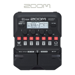 Phơ đàn guitar, guitar multi-effects pedals - zoom g1 four - bàn đạp đa chức năng, pedal amp, volume fuzz pedal