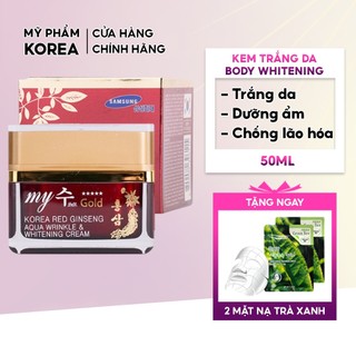 Kem dưỡng trắng da chiết xuất nhân Sâm Ngày và Đêm My Gold 50ml Giúp làn da trở trên mịn màng, căng mịn và tươi sáng
