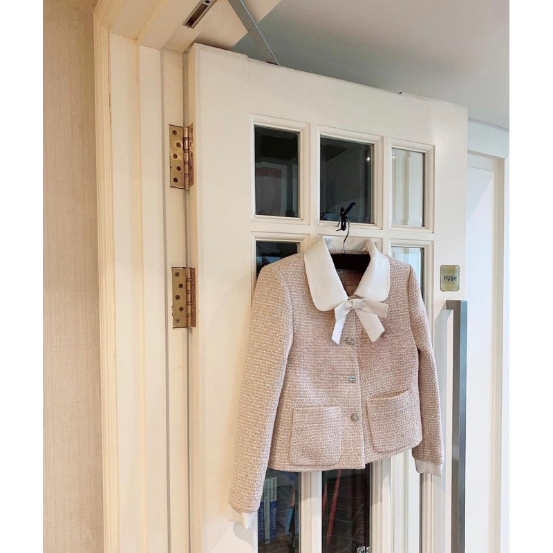 ÁO DẠ TWEED NƠ THIẾT KẾ TIỂU THƯ HÀNG CHUẨN ẢNH