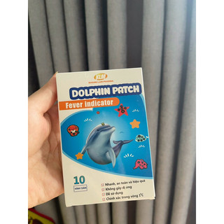 Miếng dán theo dõi nhiệt độ cho bé Dolphin Patch Fever Indicator (Hộp 10 miếng dán)