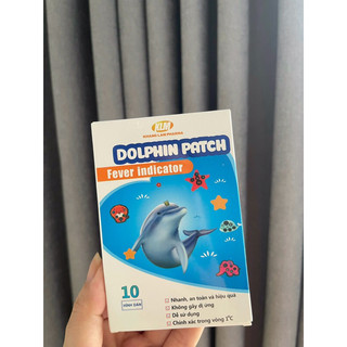 Miếng dán theo dõi nhiệt độ cho bé Dolphin Patch Fever Indicator (Hộp 10 miếng dán)