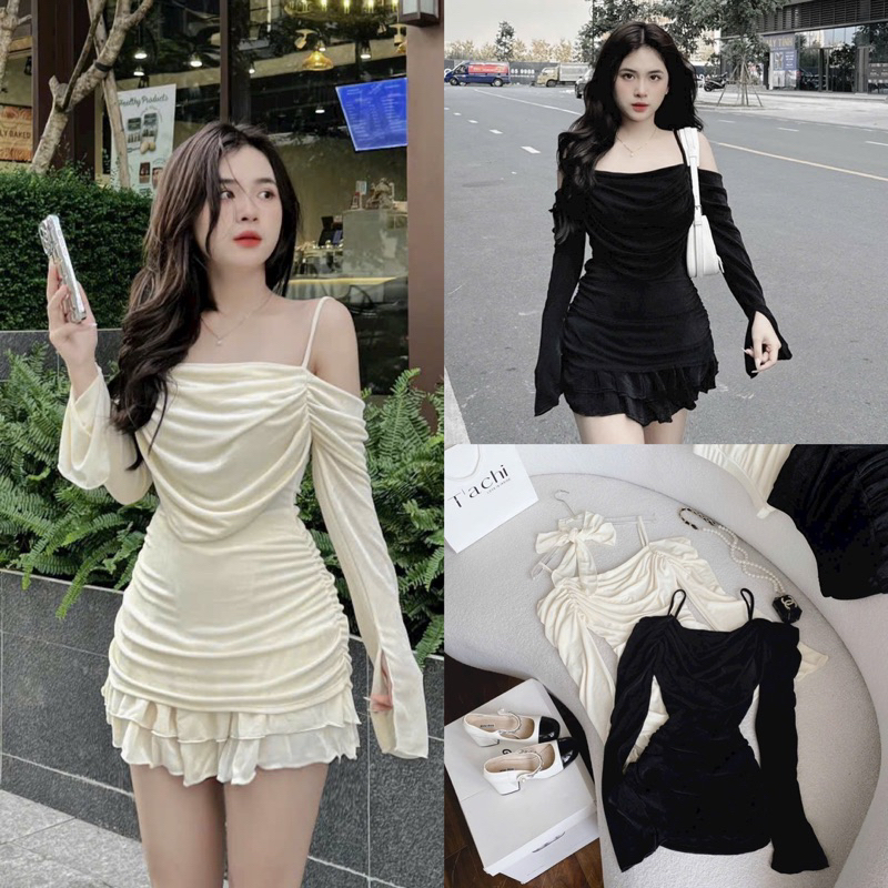 SET ÁO YẾM TẦNG KÈM SHORT